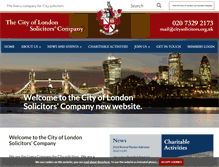 Tablet Screenshot of citysolicitors.org
